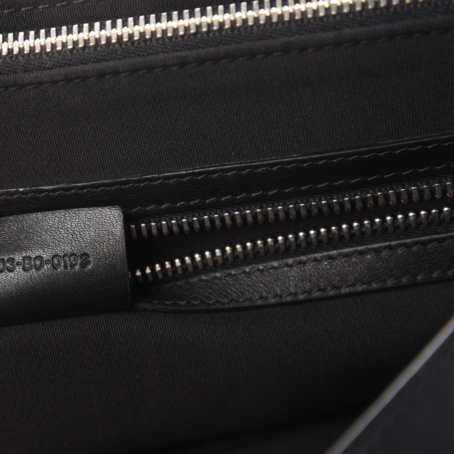 Christian Dior HOMME Calfskin Ribbed Messenger Black 9 of 10