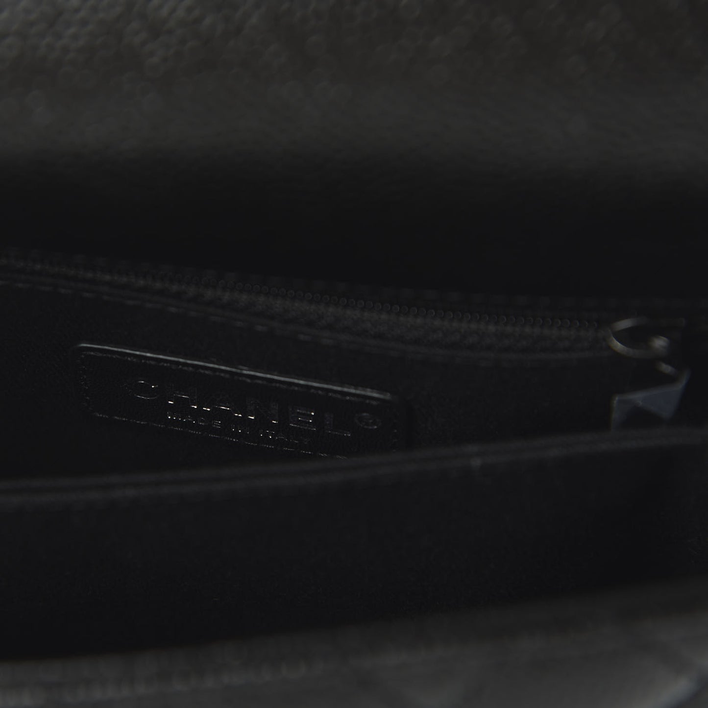 Caviar Quilted Mini Coco Handle Flap So Black