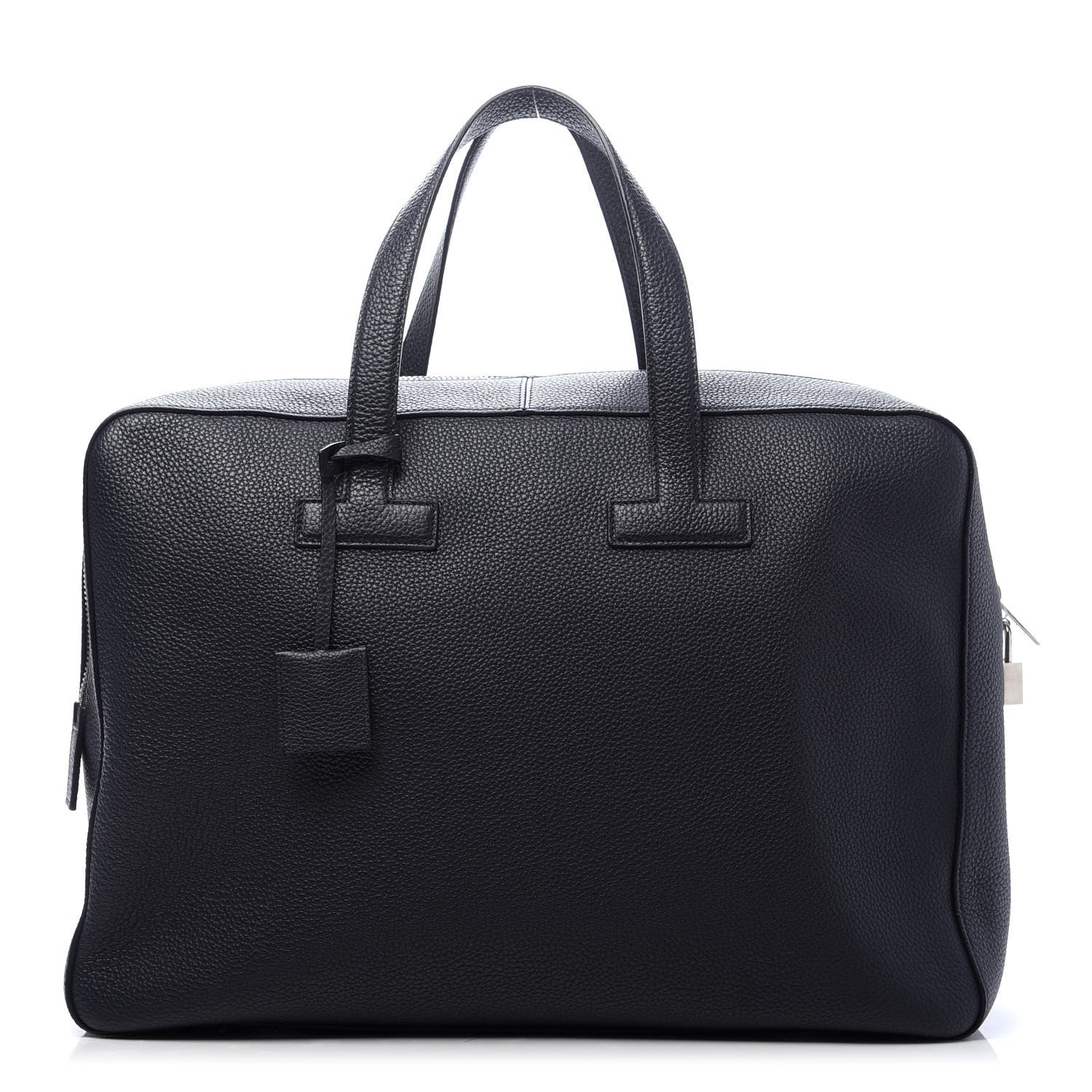 Tom Ford Grained Calfskin Medium T Line Briefcase Black 1 of 10
