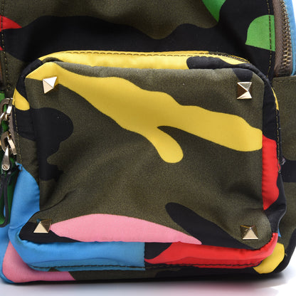 Valentino Garavani Nylon Mini Psychedelic Camouflage Rockstud Backpack Multicolor 13 of 13