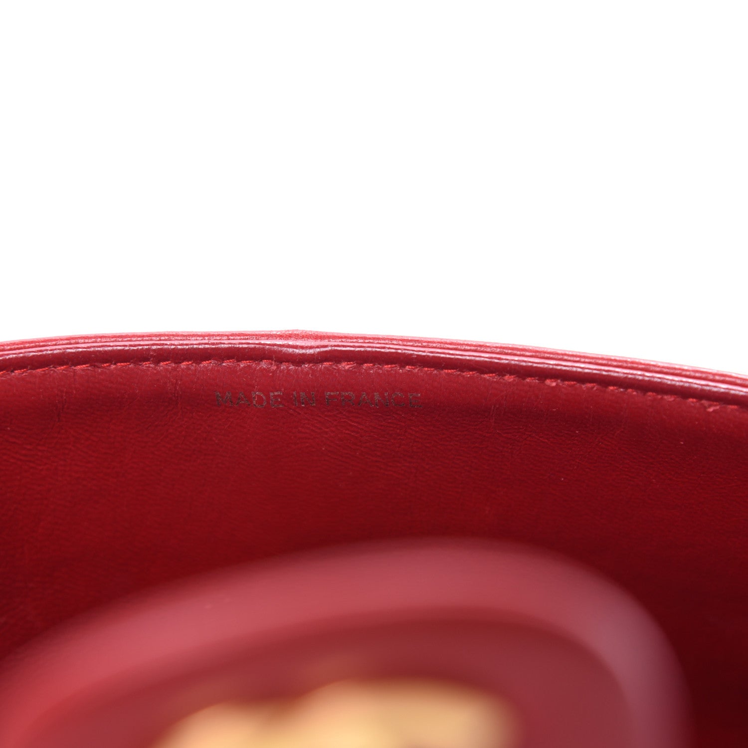 Chanel Lambskin Quilted Medium Double Flap Red 11 of 13