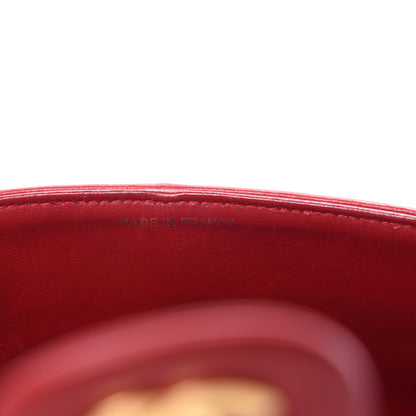 Chanel Lambskin Quilted Medium Double Flap Red 11 of 13