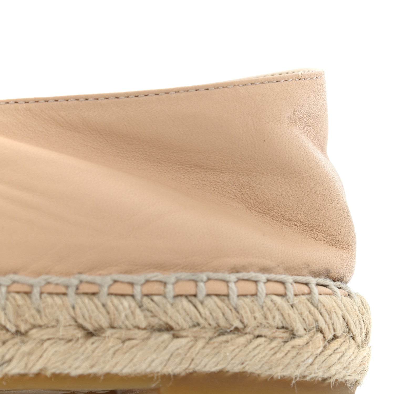 Chanel Lambskin CC Espadrilles 39 Beige Black 14 of 15