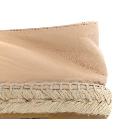 Chanel Lambskin CC Espadrilles 39 Beige Black 14 of 15