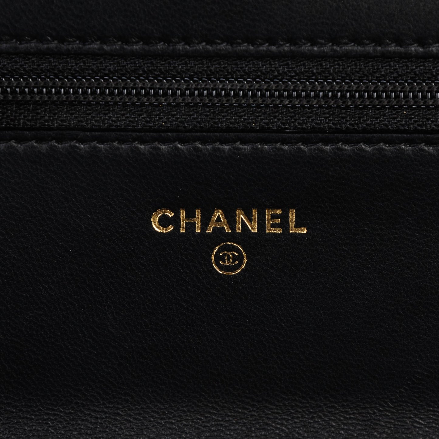 Lambskin Quilted Boy Wallet On Chain WOC Black