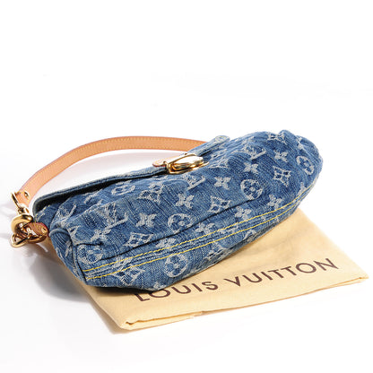 Louis Vuitton Monogram Denim Mini Pleaty Blue 4 of 7