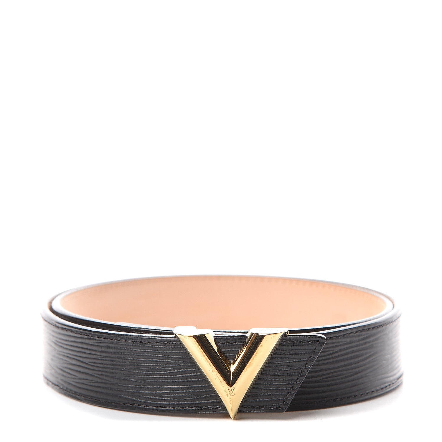 Louis Vuitton Epi Essential V 30 MM Belt 85 34 Black 1 of 5