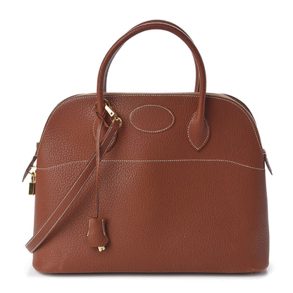 Hermes Buffle Bolide 35 Marron D'Inde 1 of 16