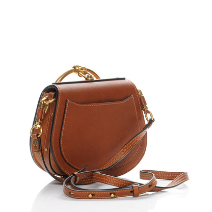 Chloe Calfskin Suede Small Nile Bracelet Bag Caramel 4 of 9