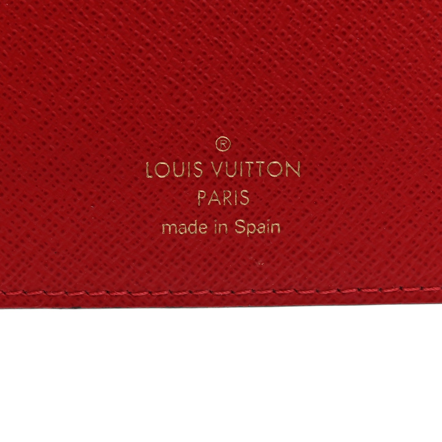 Damier Ebene Insolite Wallet Red
