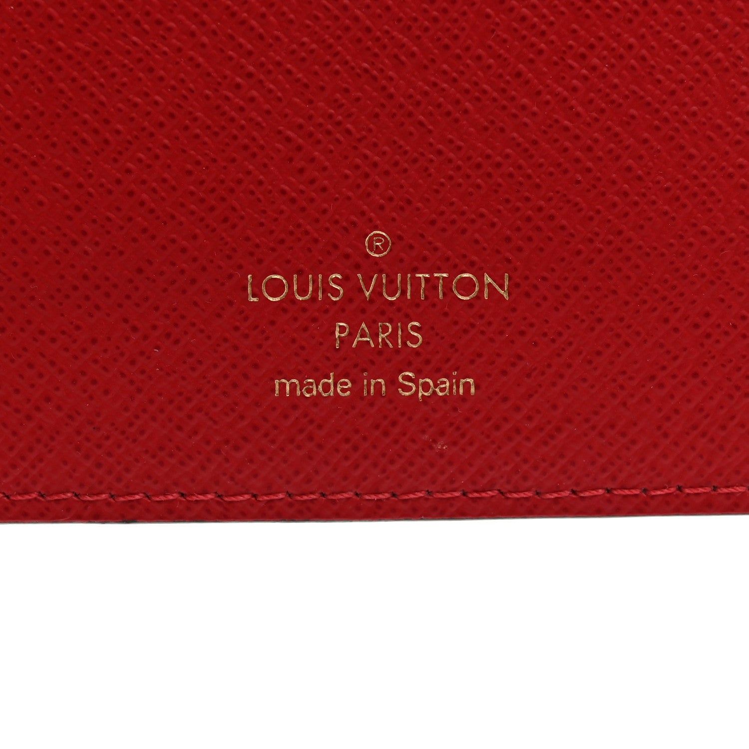 Louis Vuitton Damier Ebene Insolite Wallet Red 6 of 7