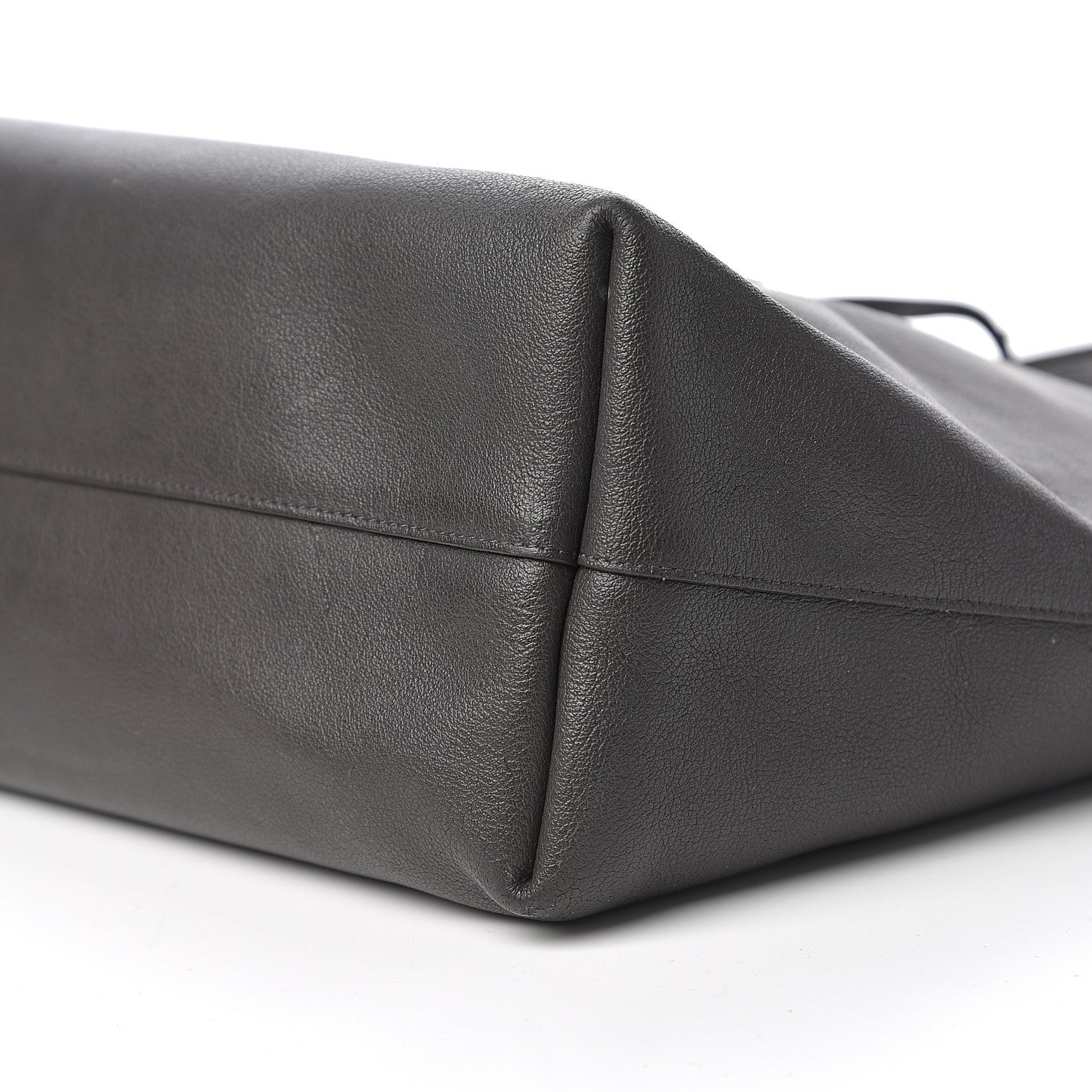 Saint Laurent Calfskin Large Shopping Tote Dark Grey 16 of 18