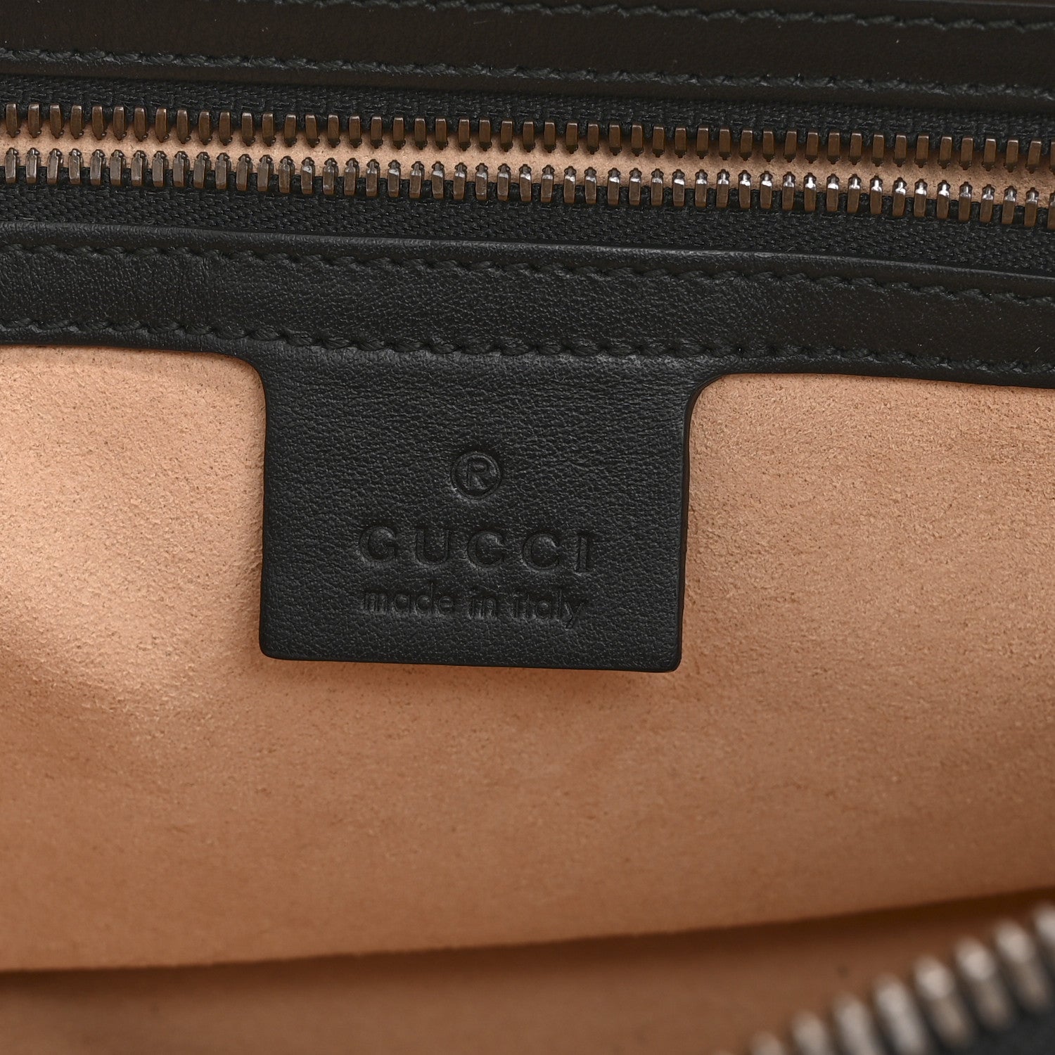 Gucci Calfskin Matelasse Mens GG Marmont Belt Bag 80 32 Black 6 of 10
