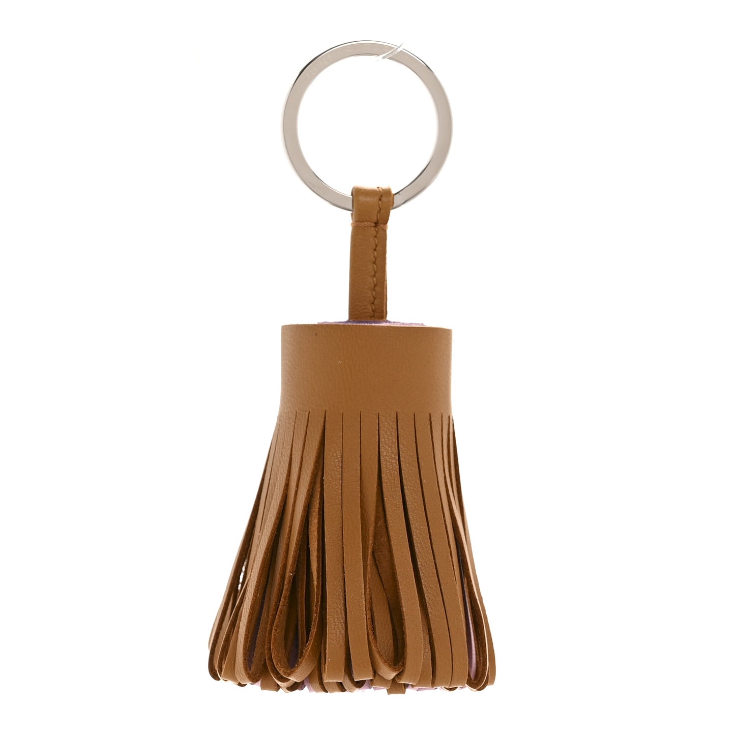 Lambskin Tri-Color Carmen Tassel Key Holder Sesame Mauve Sylvestre