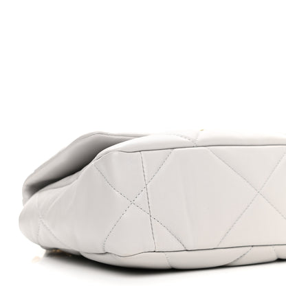 Chanel Lambskin Quilted Medium Chanel 19 Flap Grey 9 of 11