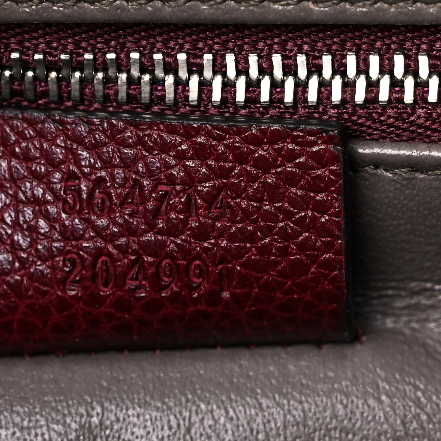 Grainy Calfskin Medium Zumi Top Handle Bag Vintage Bordeaux