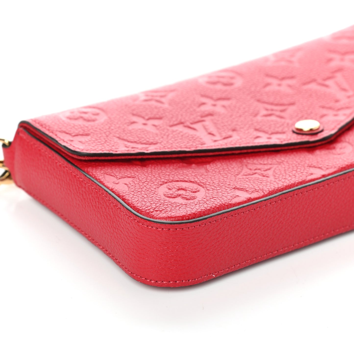 Empreinte Pochette Felicie Chain Wallet Scarlet