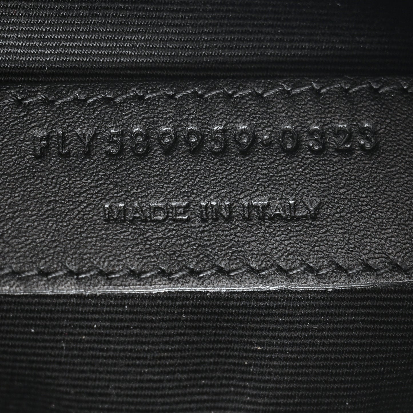 Grain De Poudre Monogram Belt Bag Black