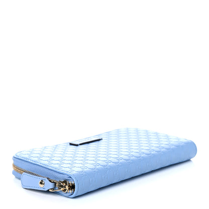 Gucci Microguccissima Zip Around Wallet Mineral Blue 4 of 9