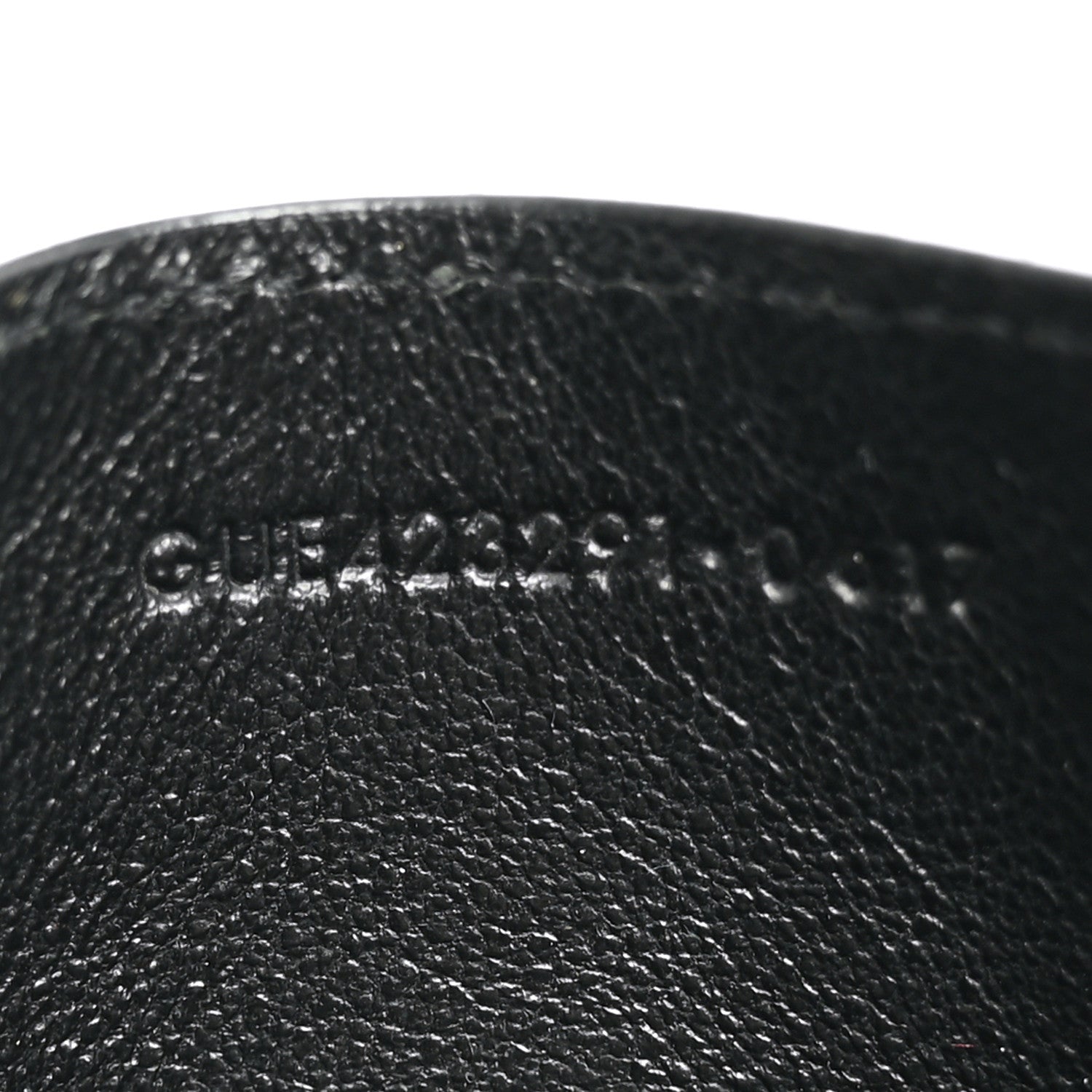 Saint Laurent Grain De Poudre Matelasse Chevron Monogram Credit Card Case Black 7 of 8