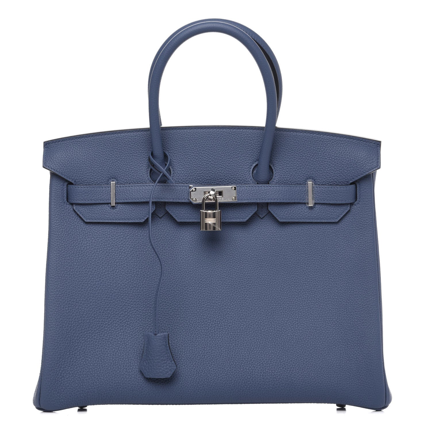 Hermes Taurillon Maurice Birkin 35 Bleu Brighton 1 of 9