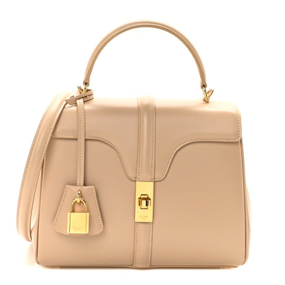 Celine Satinated Calfskin Small 16 Top Handle Bag Nude 1 of 10