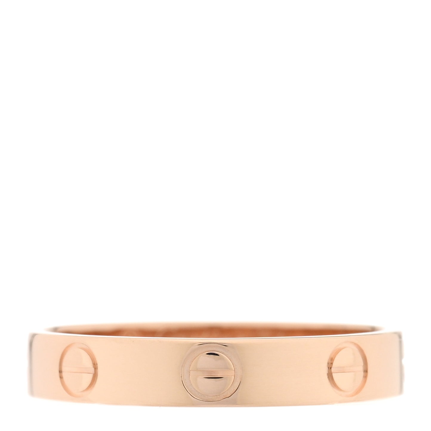 18K Pink Gold 3.5mm LOVE Wedding Band Ring 54 7