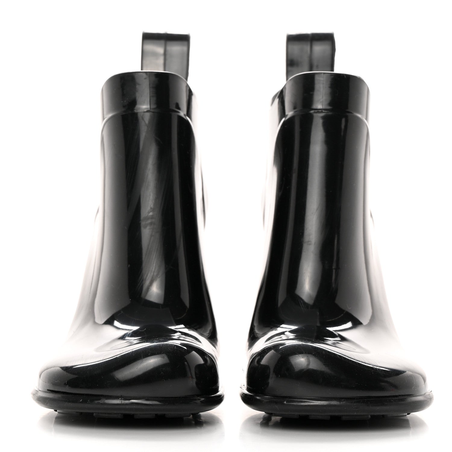 Bottega Veneta Rubber Shine Ankle Boots 36 Black 2 of 13