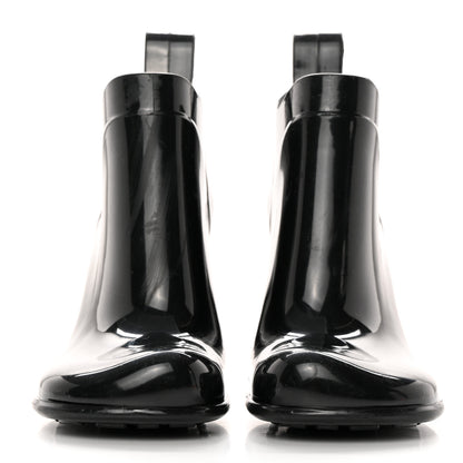 Bottega Veneta Rubber Shine Ankle Boots 36 Black 2 of 13