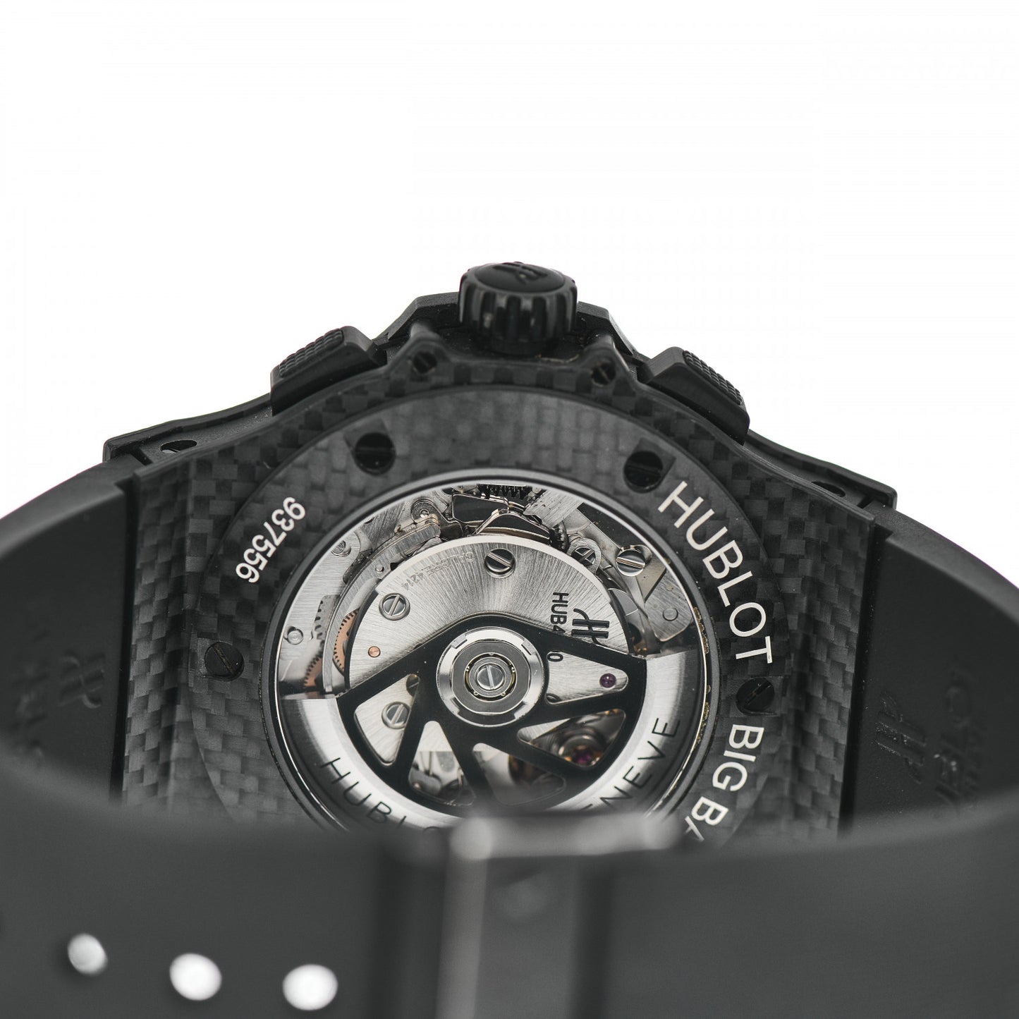 Carbon Rubber 44mm Big Bang AeroBang Black Magic Automatic Watch Black 311.QX.1124.RX