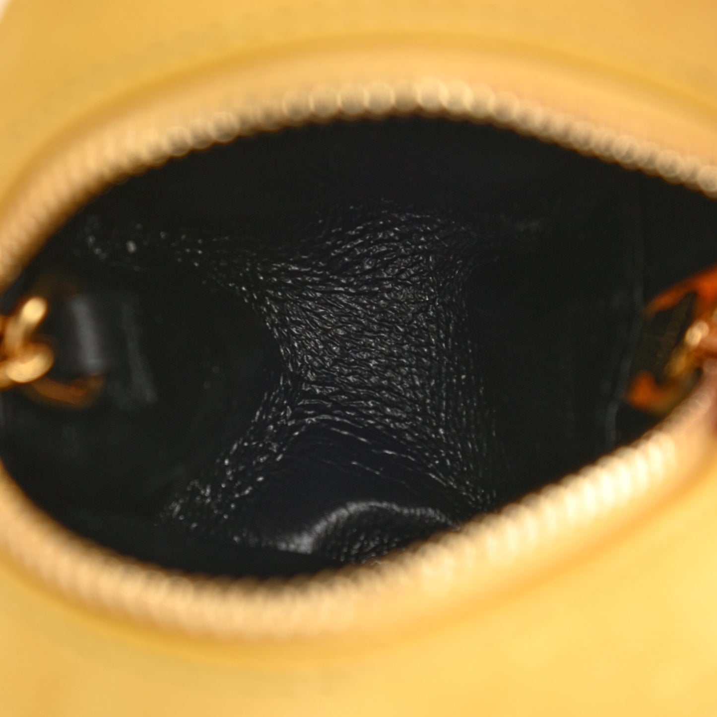 Suede Lambskin Jaime Cube Charm Keychain Sunflower