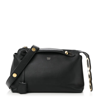 Fendi Vitello Dolce Chain Tail Gold Edition Medium By The Way Boston Bag Black 1 of 10