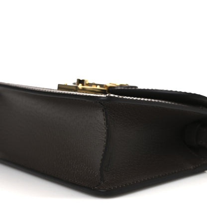 Gucci GG Supreme Monogram Textured Dollar Calfskin Web Mini Ophidia Padlock Top Handle Chain Shoulder Bag Beige Ebony New Acero 10 of 11