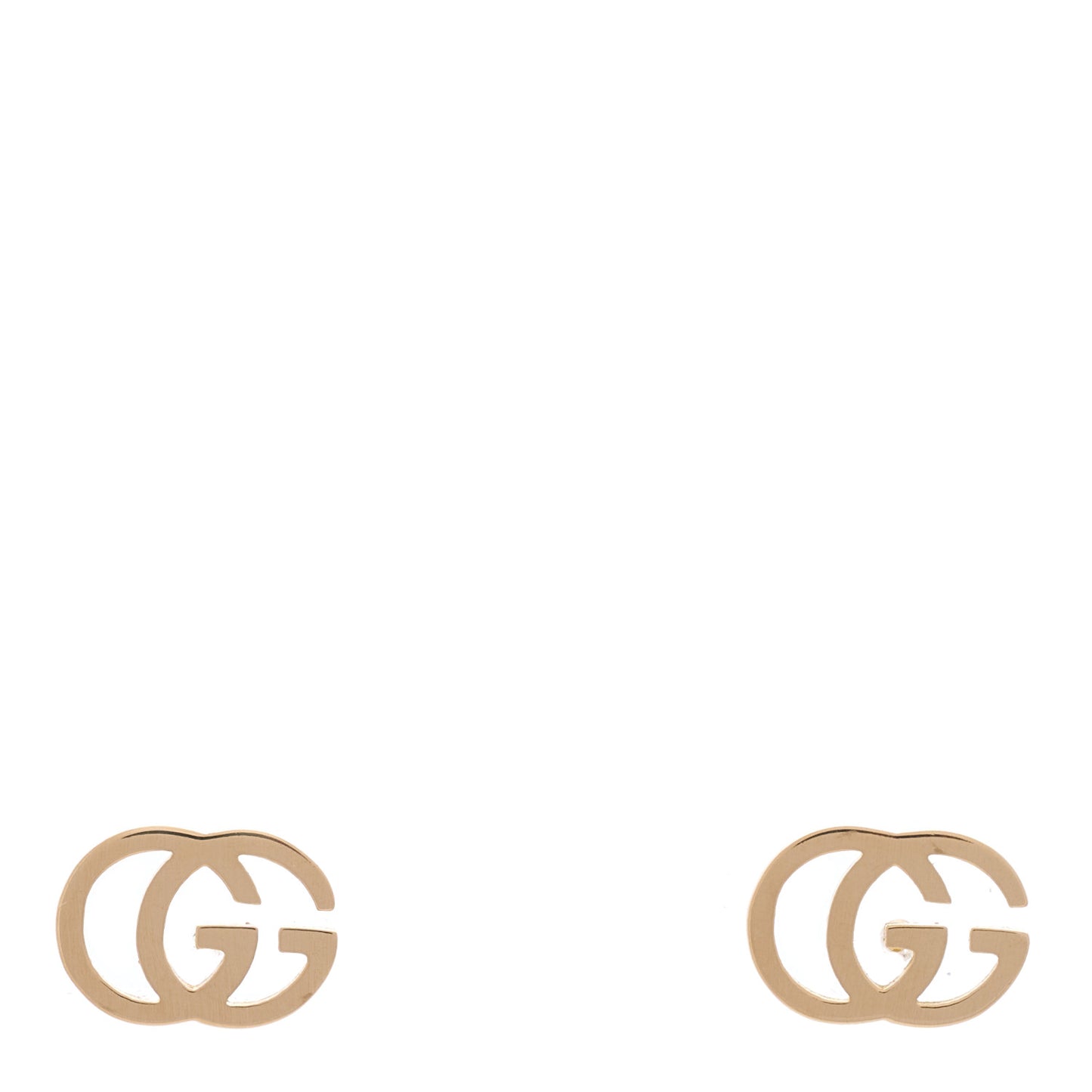 18K Yellow Gold GG Tissue Stud Earrings