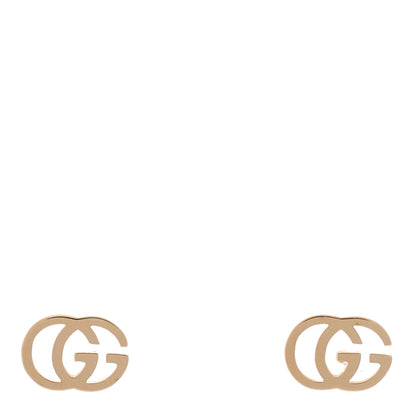 Gucci 18K Yellow Gold GG Tissue Stud Earrings 1 of 4