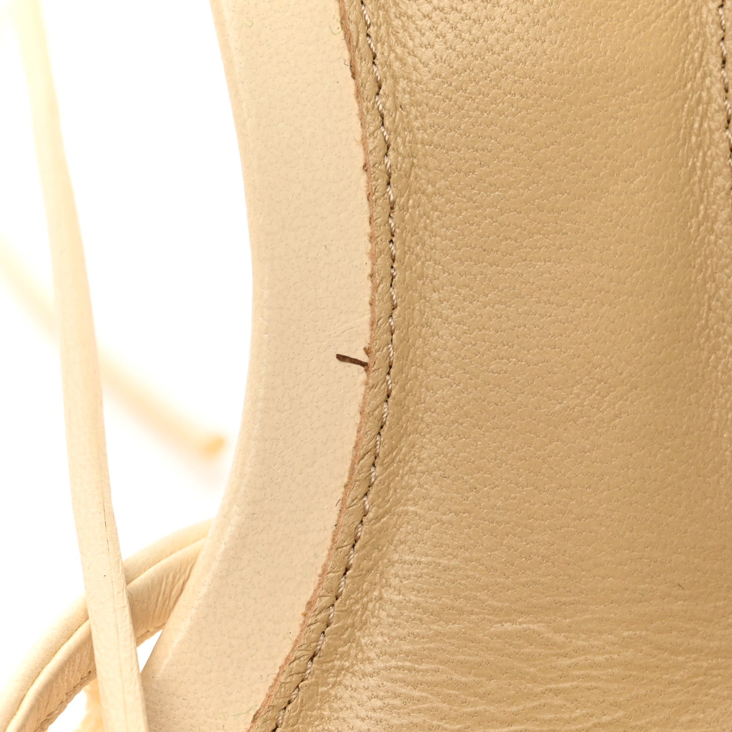 Mesh Nappa Stretch Ankle Tie Sandals 38 Toile