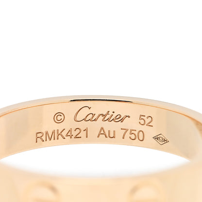 Cartier 18K Yellow Gold 3.5mm LOVE Wedding Band Ring 52 6 4 of 5