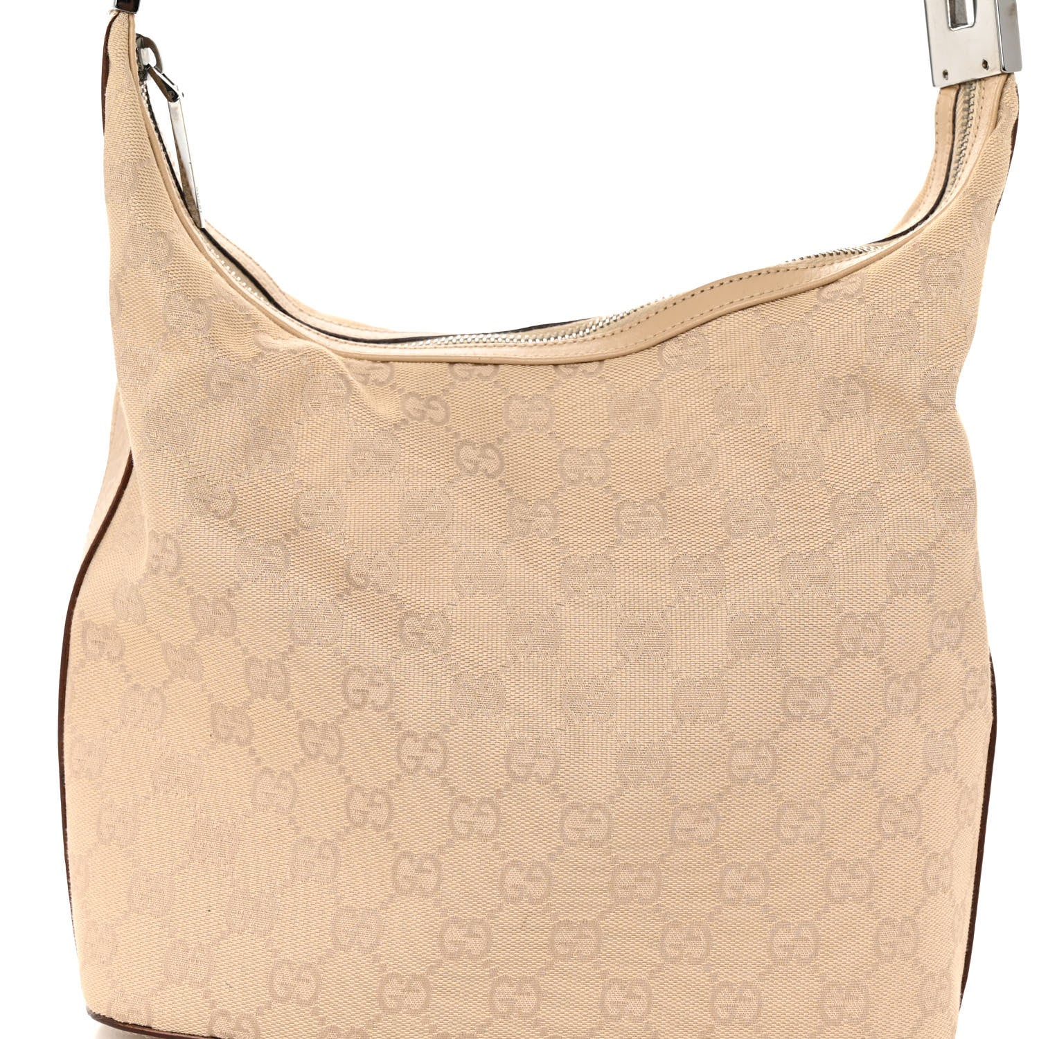 Gucci Monogram Medium Hobo Beige 7 of 10