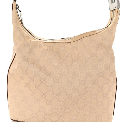 Gucci Monogram Medium Hobo Beige 7 of 10