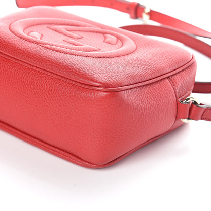 Gucci Pebbled Calfskin Small Soho Disco Bag Tabasco Red 9 of 9