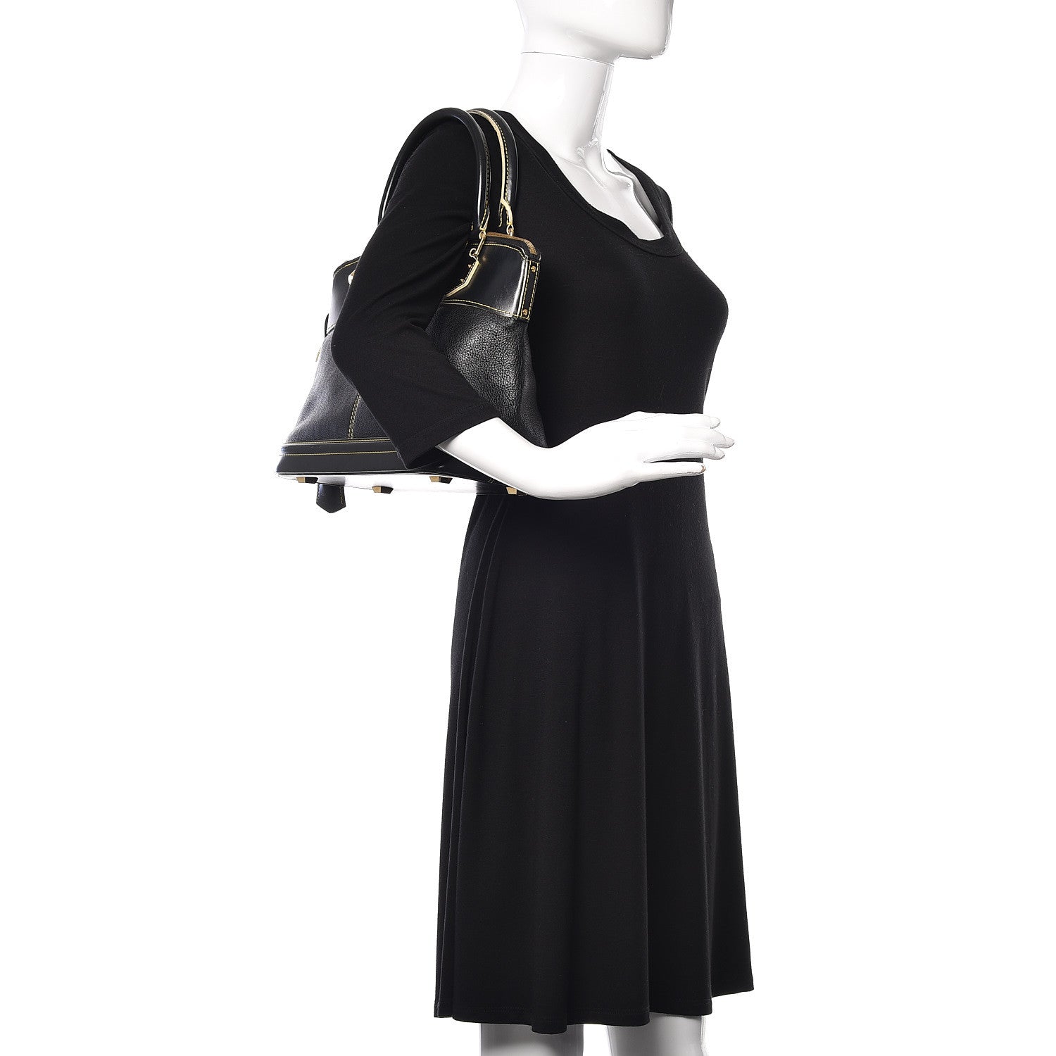 Louis Vuitton Suhali Lockit PM Black 2 of 12