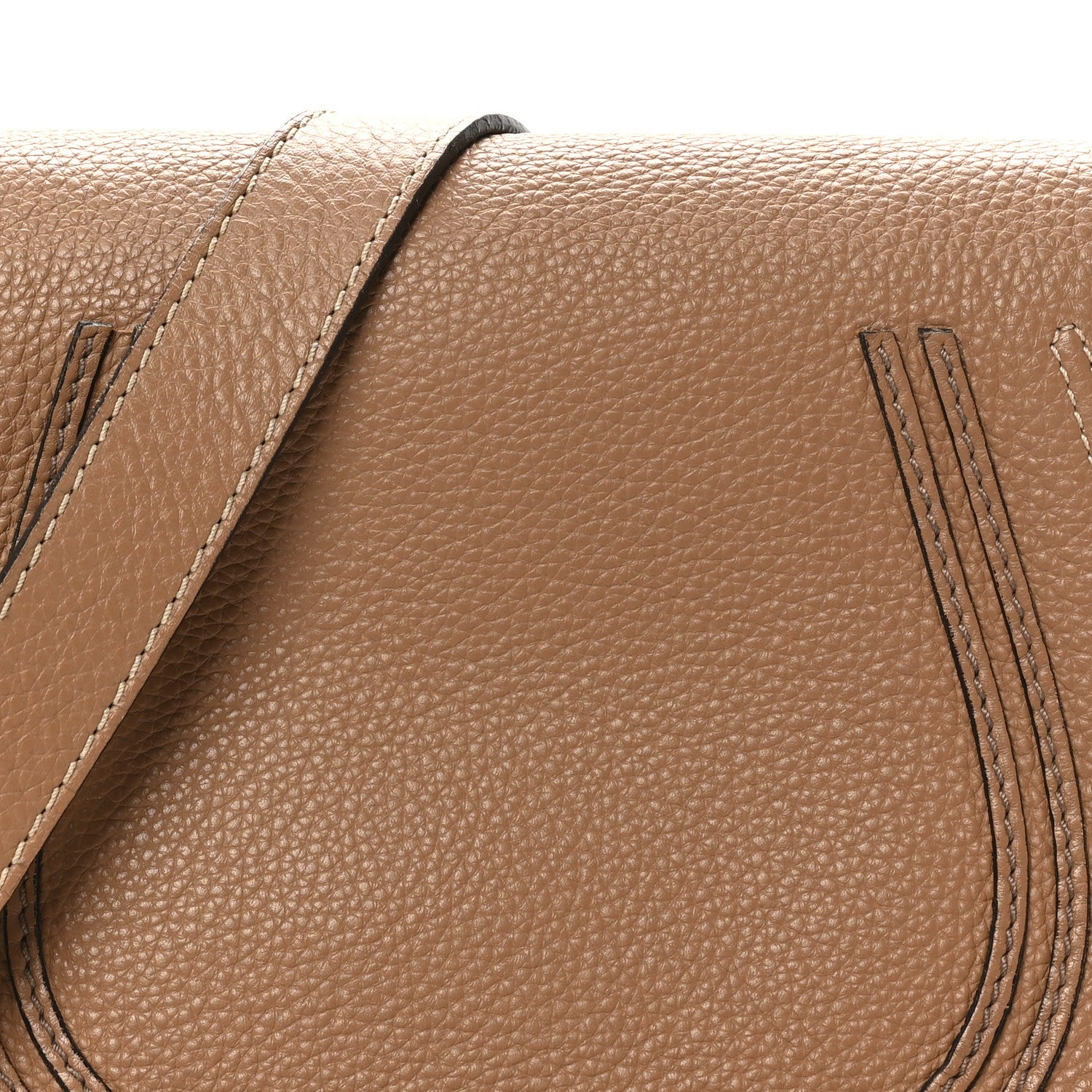 Chloe Calfskin Medium Marcie Round Crossbody Bag Nut 7 of 11