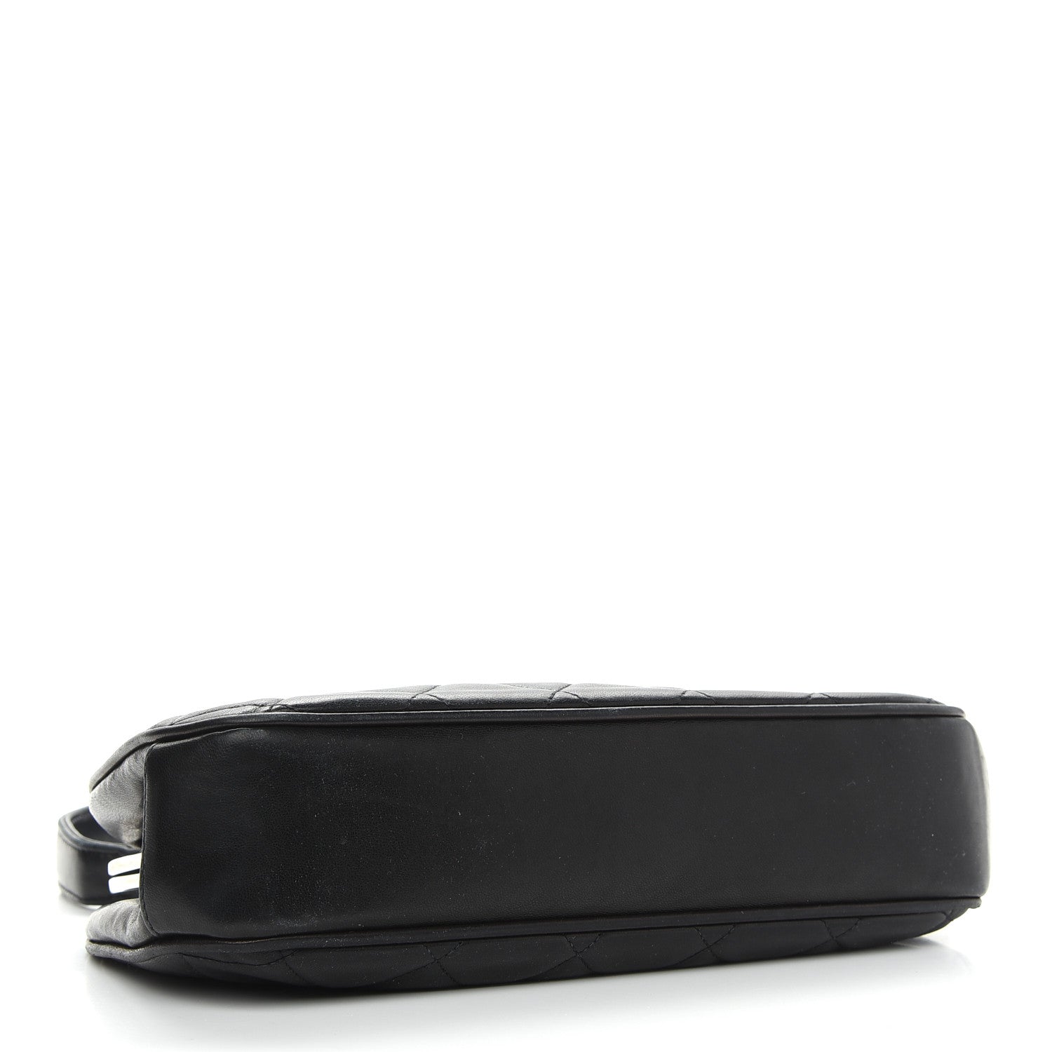 Chanel Lambskin Quilted Kisslock Frame Bag Black 4 of 11