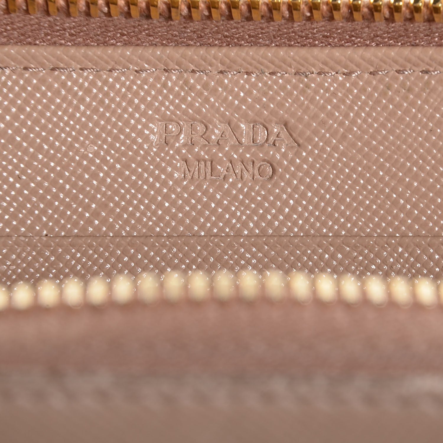 Prada Saffiano Metal Zip Around Wallet Cammeo 6 of 11