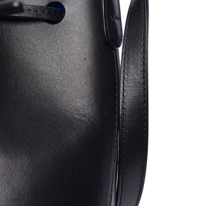 Mansur Gavriel Vegetable Tanned Calfskin Mini Bucket Bag Black Royal 14 of 20