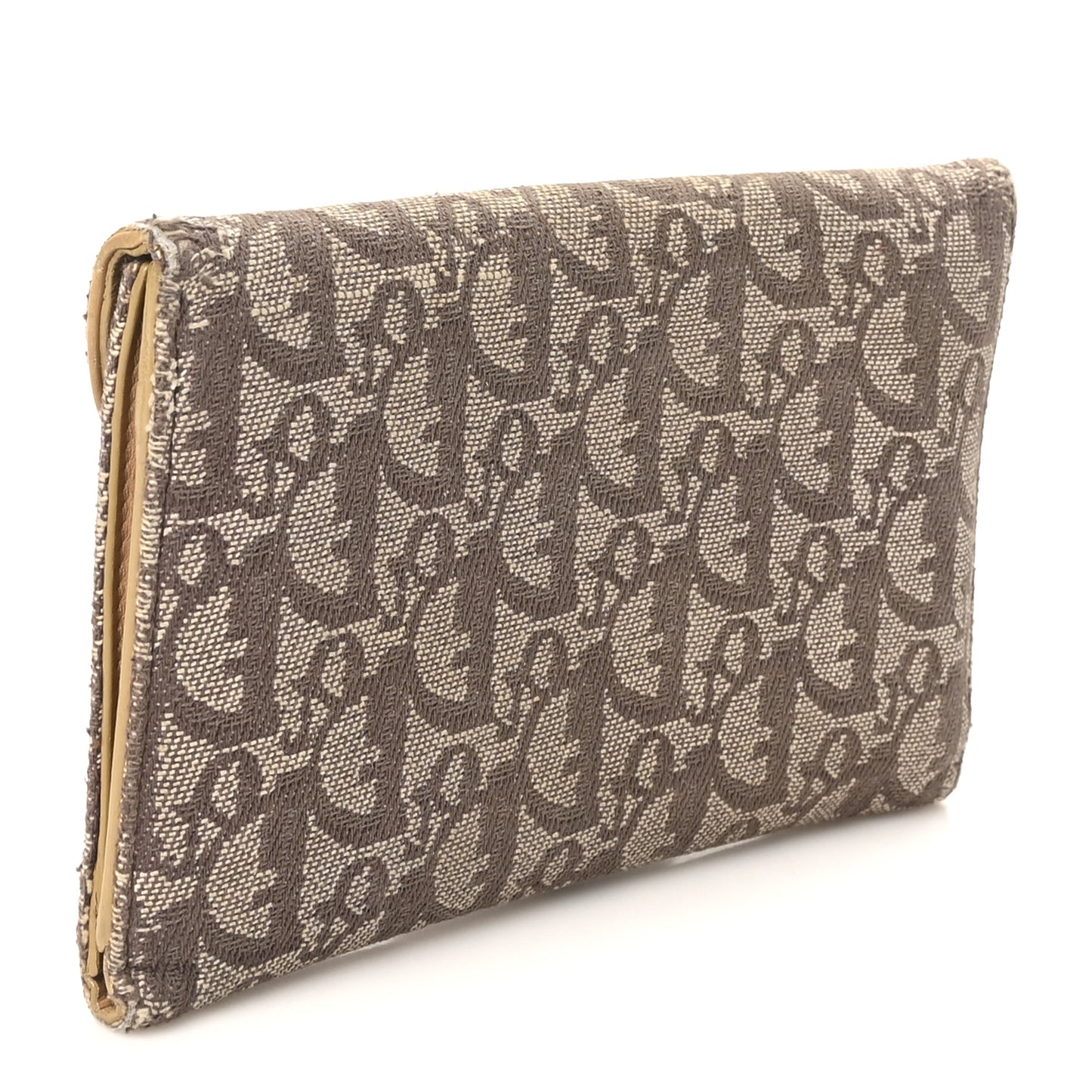 Monogram Saddle Wallet Beige