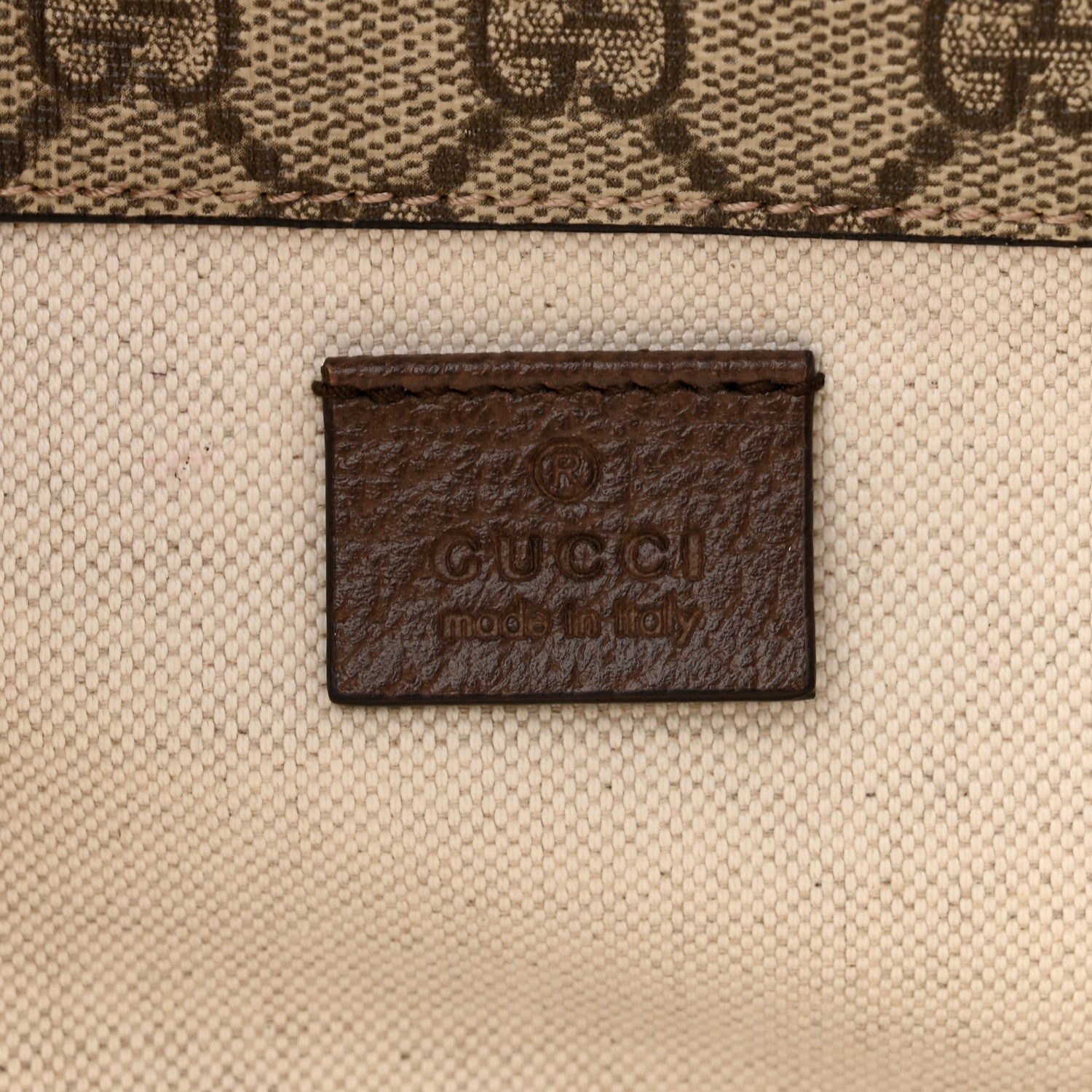 Gucci GG Supreme Monogram Web Small Neo Vintage Double Flap Messenger Bag Beige New Acero 6 of 11