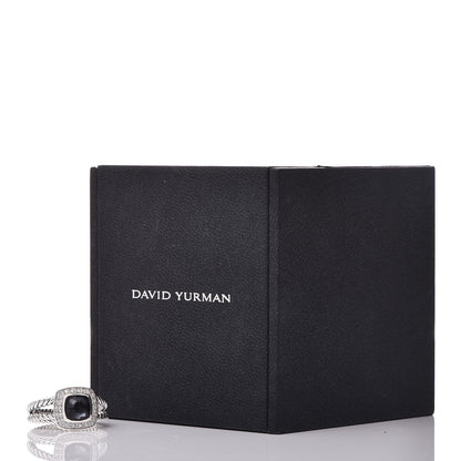 David Yurman Sterling Silver Diamond Black Orchid 7mm Petite Albion Ring 52 6 5 of 5