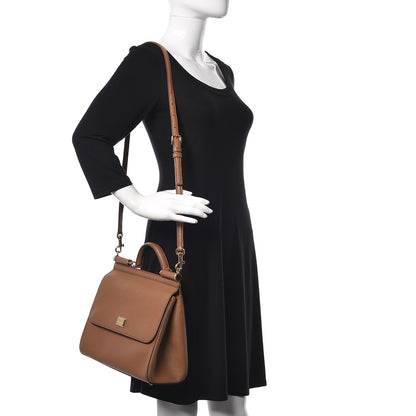 Dolce & Gabbana Dauphine Regular Miss Sicily Satchel Caramello 2 of 8