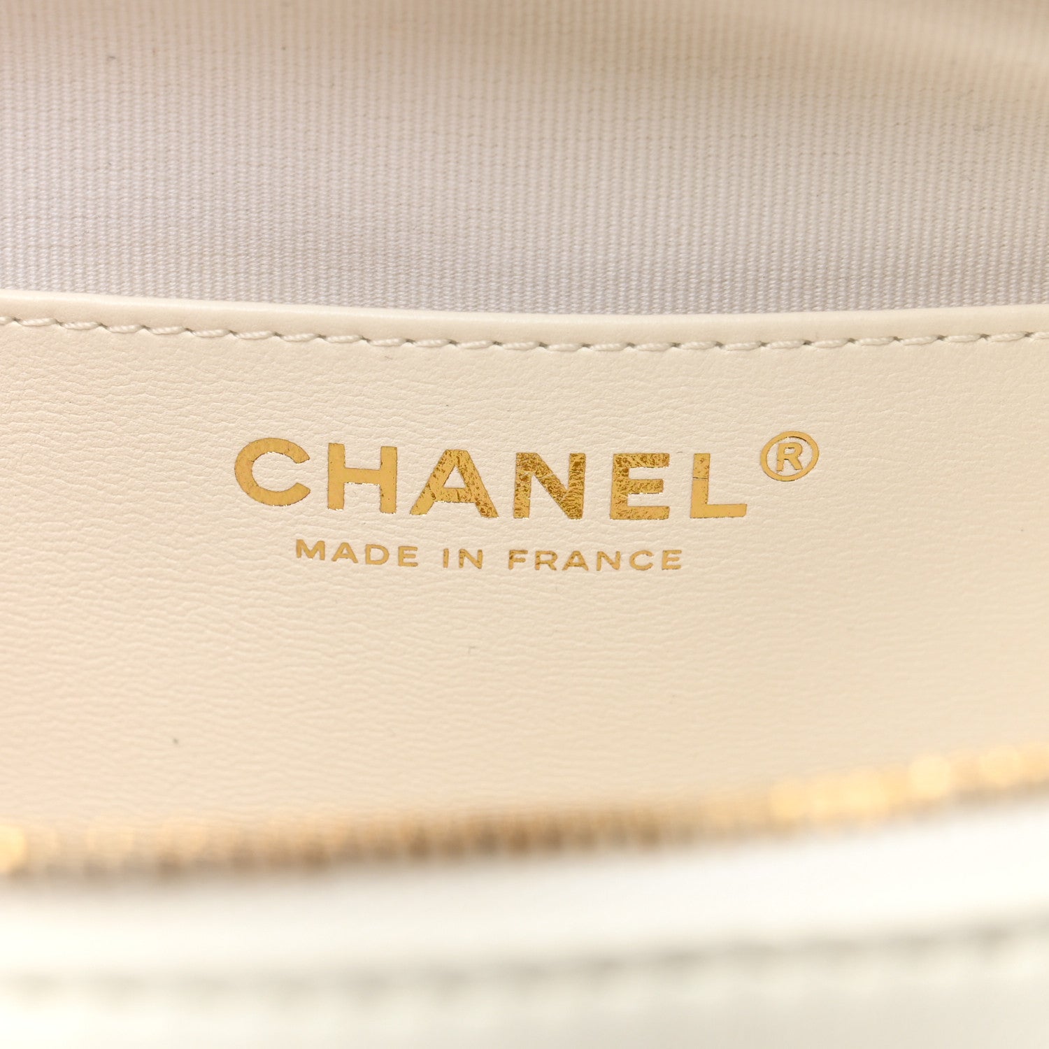 Chanel Lambskin Quilted CC In Love Heart Bag White 6 of 11